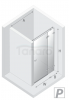 NEW TRENDY Drzwi wnękowe 140x200 Avexa Gunmetal Brushed EXK-3256/EXK-3257